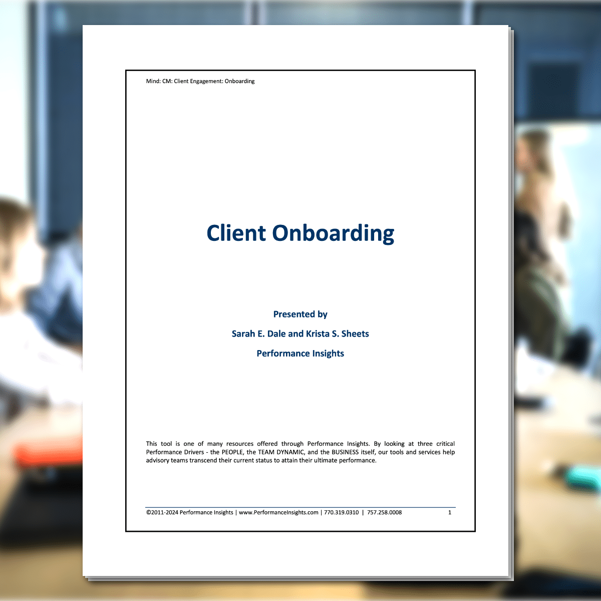 Practice Management New Client Onboarding Resource